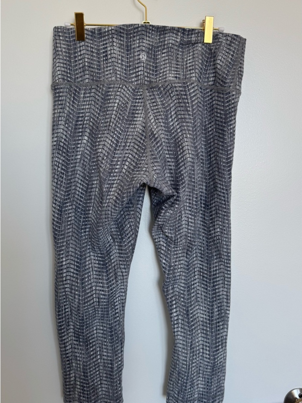 lululemon athletica Gray Patterned High-Rise Leggings